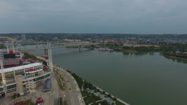 Vídeo Aéreo Cincinnati Ohio — Vídeo de Stock