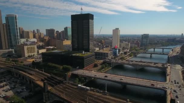 Luftbild Der Innenstadt Von Philadelphia Pennsylvania — Stockvideo