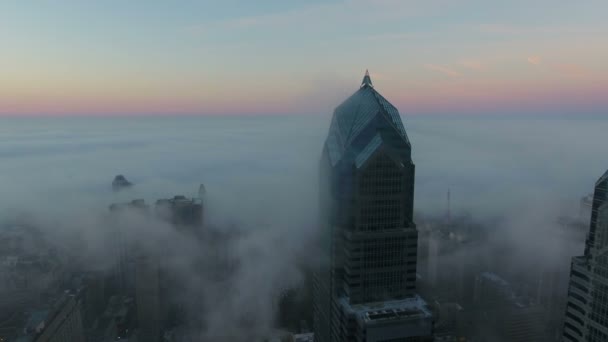 Légi Videó Downtown Philadelphia Pennsylvania — Stock videók