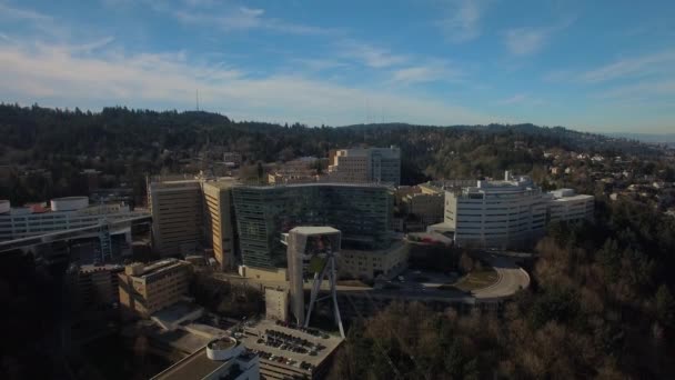 Vídeo Aéreo Del Centro Portland — Vídeo de stock