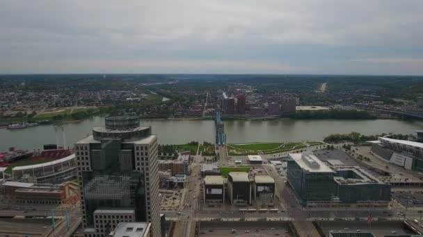 Aerial Video Cincinnati Ohio — Stockvideo