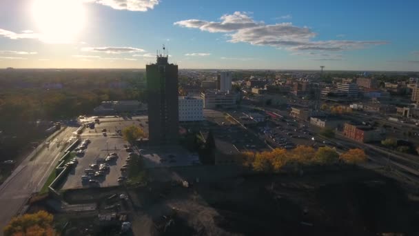 Vídeo Aéreo Fargo Dakota Del Norte — Vídeos de Stock