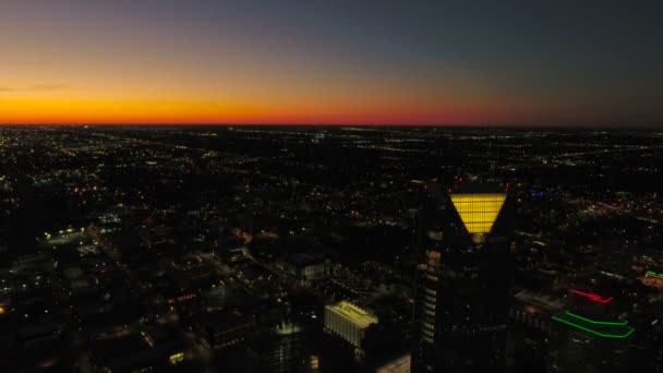 Aerial Viadukt Downtown Oklahoma City — Stockvideo