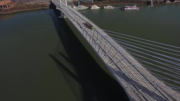 Aerial Video Portland Tillicum Bridge — Stockvideo