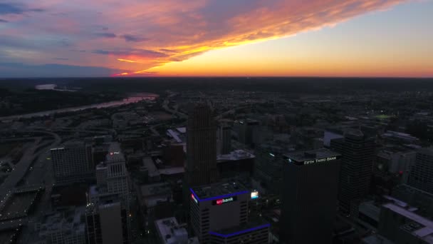 Aerial Video Cincinnati Ohio — Stockvideo