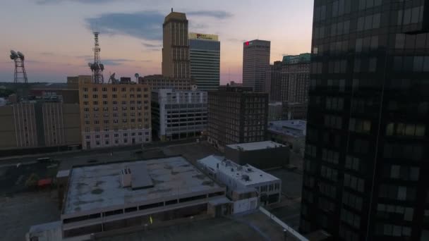 Vídeo Aéreo Del Centro Memphis Tennessee — Vídeo de stock