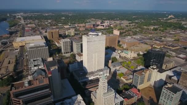 Aerial Video Downtown Memphis Tennessee — Stock Video