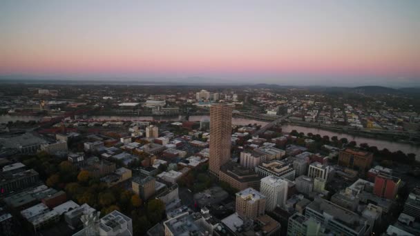 Aerial Video Portland City — Stockvideo