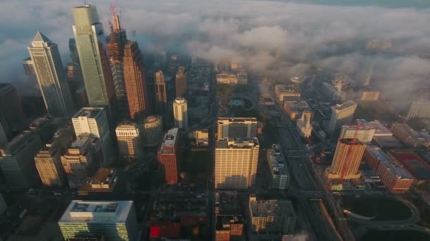 Aerial Video Downtown Philadelphia Pennsylvania — Stockvideo