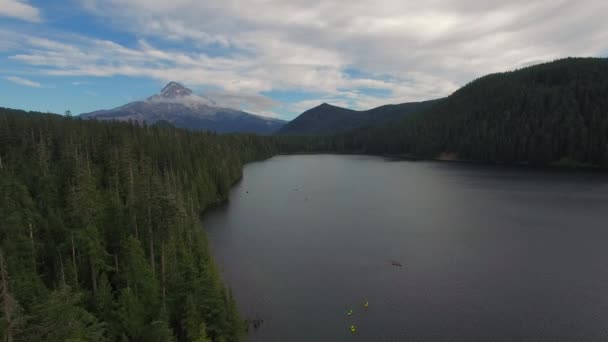 Widok Lotu Ptaka Jezioro Oregon Lost Lake — Wideo stockowe