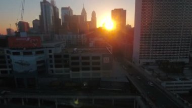 Şehir Philadelphia Pennsylvania hava video.
