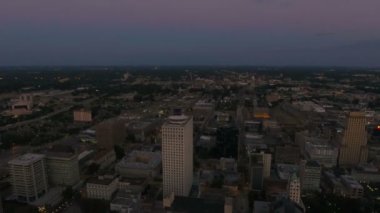 Şehir merkezindeki Memphis Tennessee hava video.