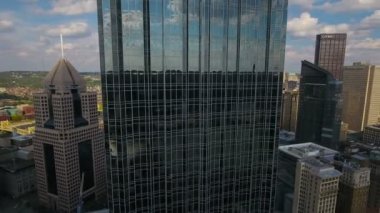 Şehir Pittsburgh Pennsylvania hava video. 