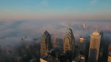 Şehir Philadelphia Pennsylvania hava video.