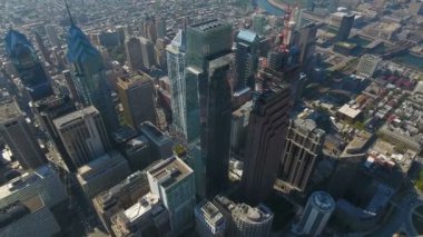 Şehir Philadelphia Pennsylvania hava video.