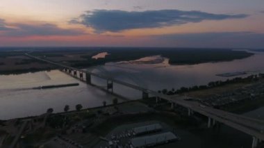 Şehir merkezindeki Memphis Tennessee hava video.