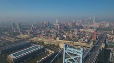 Şehir Philadelphia Pennsylvania hava video.