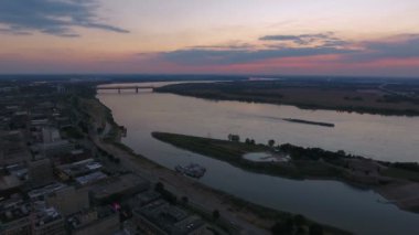 Şehir merkezindeki Memphis Tennessee hava video.