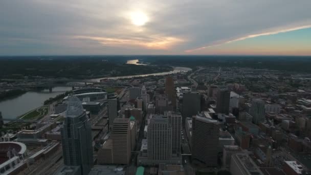 Aerial Video Cincinnati Ohio — Stockvideo