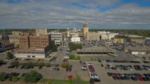 Vídeo Aéreo Fargo Dakota Norte — Vídeo de Stock