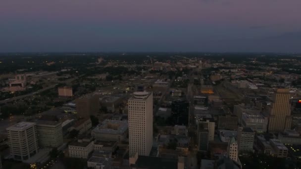 Luchtfoto Video Van Het Centrum Van Memphis Tennessee — Stockvideo