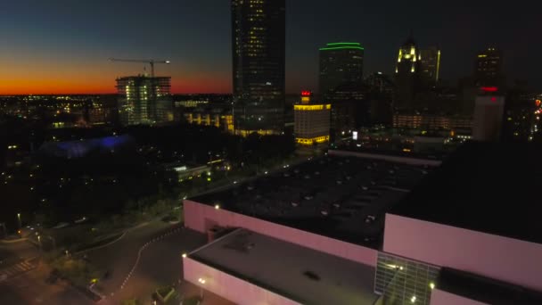 Aerial Flyover Downtown Oklahoma City — Stock Video