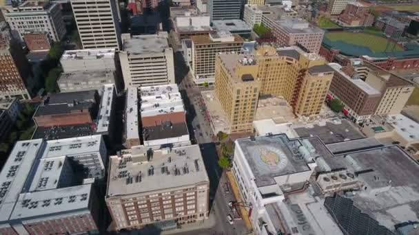 田纳西市中心孟菲斯的空中视频 — 图库视频影像