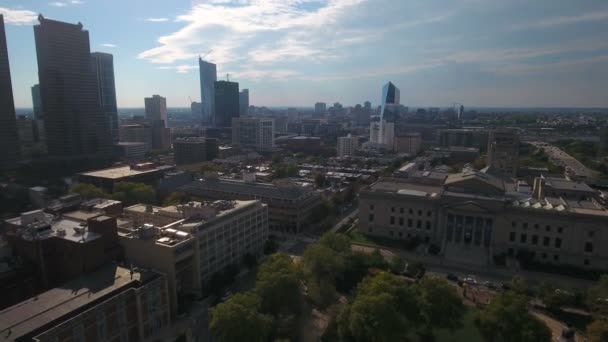 Vídeo Aéreo Del Centro Filadelfia Pennsylvania — Vídeo de stock