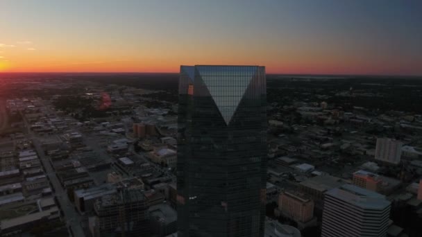 Letecký Nadjezdu Centru Oklahoma City — Stock video