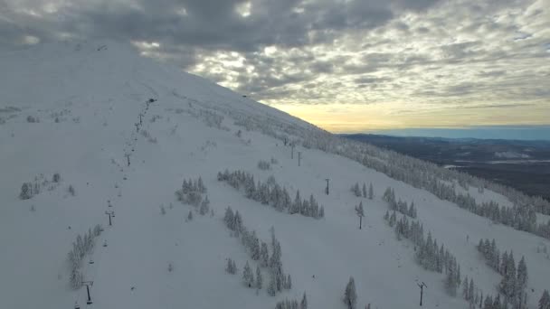 Aerial Oregon Hood Повітряне Відео Bachelor National Forest Під Час — стокове відео