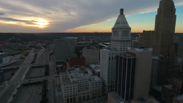 Aerial Video Cincinnati Ohio — Stockvideo