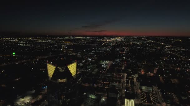 Antenowe Estakady Downtown Oklahoma City — Wideo stockowe