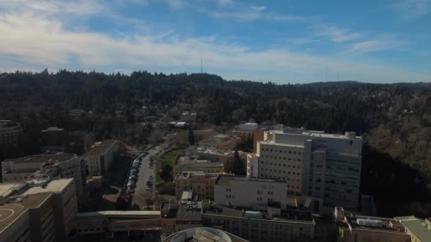 Luchtfoto Video Van Het Centrum Van Portland — Stockvideo