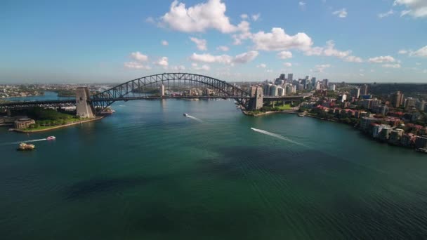 Veduta Aerea Della Costa Della Città Sydney Australia Clip Video
