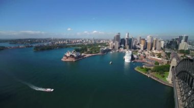 Sydney şehir kıyılarının havadan görünüşü, Avustralya