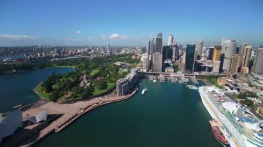Sydney şehir kıyılarının havadan görünüşü, Avustralya