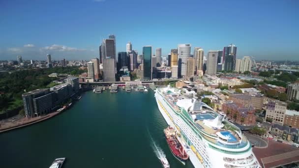 Veduta Aerea Della Costa Della Città Sydney Australia — Video Stock