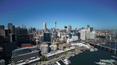 Sydney şehir kıyılarının havadan görünüşü, Avustralya