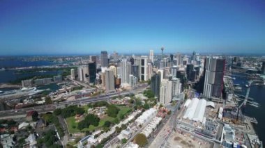 Sydney şehir kıyılarının havadan görünüşü, Avustralya