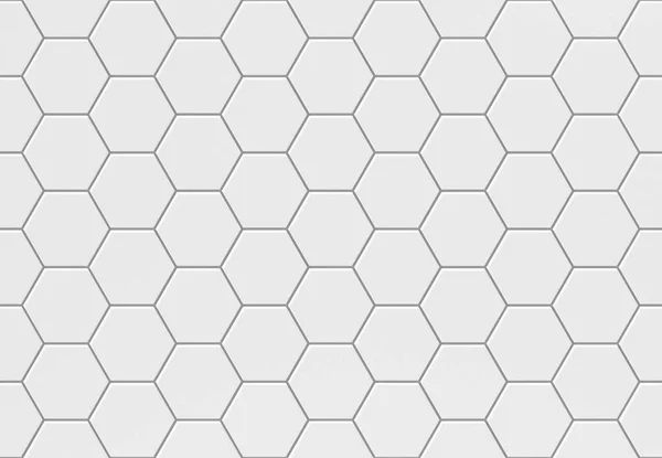 White Hexagonal Seamless Tile Texture Floor Walls — Φωτογραφία Αρχείου