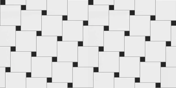 Witte Zwarte Vierkante Naadloze Tegelstructuur Voor Vloer Muren — Stockfoto