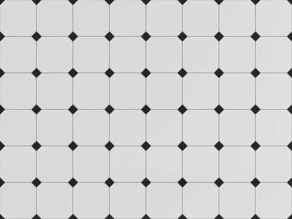 White Black Square Seamless Tile Texture Floor Walls — Stok fotoğraf