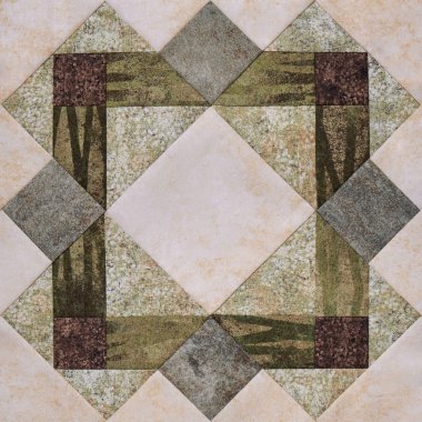 Kumaşlar, parçaları patchwork geometrik blok quil detay