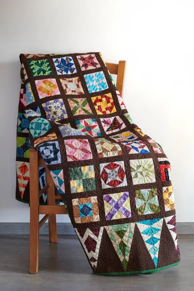 Variant Well Known Quilt Dear Jane Chair — Stock Photo, Image
