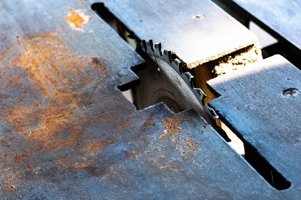 Old Wood cutting machine in house