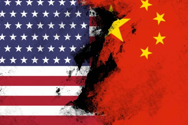 USA and CHINA conflict  international relations crisis — 스톡 사진