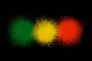 Yeşil sarı kırmızı reggae arkaplan kavramı 