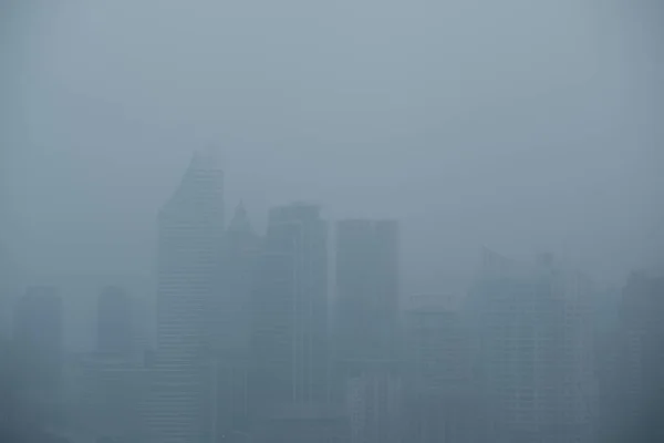 PM 2.5 pollution in Bangkok city,Thailand,Jan 18 ,2020 — Stock Photo, Image