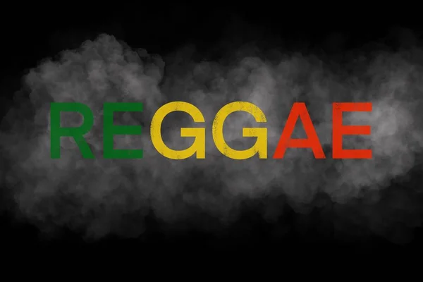 Verde amarelo vermelho reggae fundo conceito — Fotografia de Stock