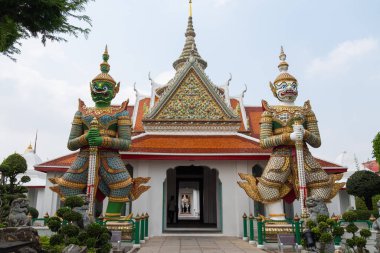 Wat Arun 'un iki devi, Bangkok, Tayland, 22 Ocak 2020
